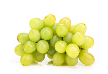 ripe and juicy green grapes