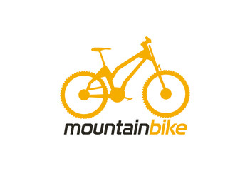 Mountain bike logo vector