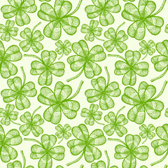 seamless clovers pattern
