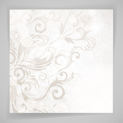 Abstract floral background with oriental flowers.