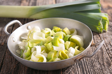 casserole with leek