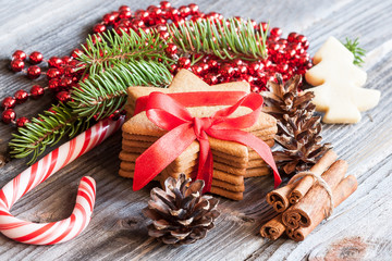 Christmas cookies and decoration