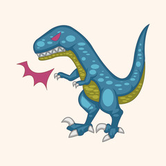 dinosaur cartoon theme elements vector,eps