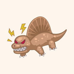 dinosaur cartoon theme elements vector,eps