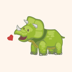 dinosaur cartoon theme elements vector,eps