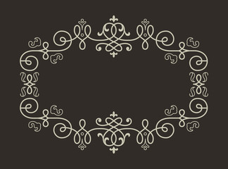 Floral Geometric Vintage frame.