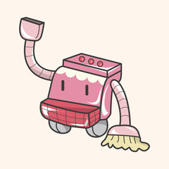 robot theme elements vector,eps