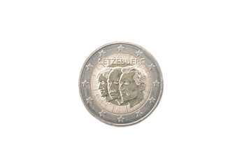 Commemorative 2 euro coin of Luxembourg minted in 2011