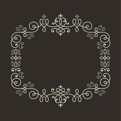 Floral Geometric Vintage frame.