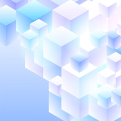 Abstract background cubes