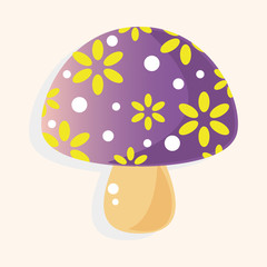 mushroom cartoon theme elements vector,eps