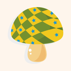 mushroom cartoon theme elements vector,eps
