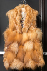 fox fur vest
