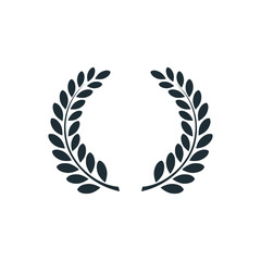Obraz premium Laurel wreath , simple concept logo.
