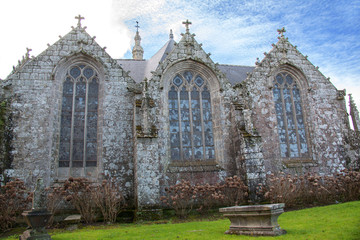 Chevet de l'église Saint-Thurien. Plogonnec, Finistère