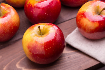 red ripe apples