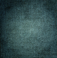 Canvas texture of dark blue grey color, grunge background