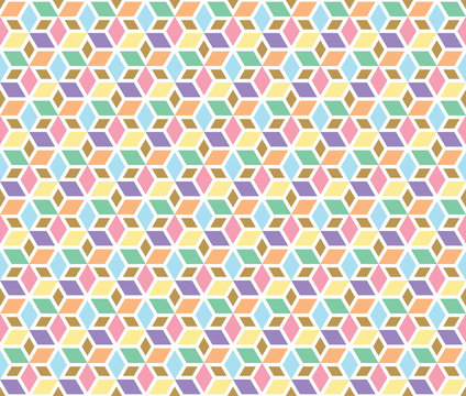 Mosaic Stars vector seamless pattern