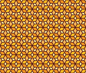 Mosaic Stars vector seamless pattern