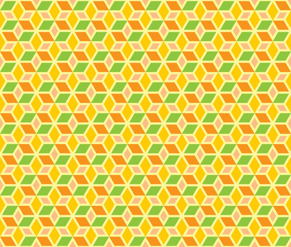 Mosaic Stars vector seamless pattern