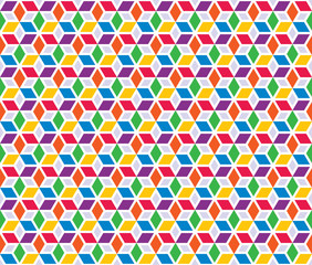 Mosaic Stars vector seamless pattern