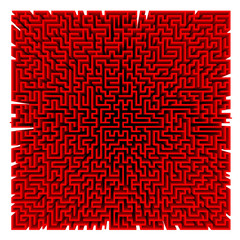 Huge labyrinth: original three dimensional model.