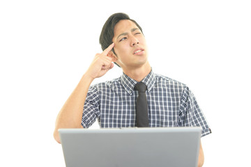 苦悩するビジネスマン