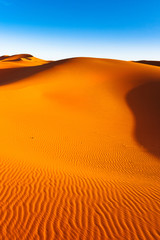 Sand Dunes in the Sahara Desert in Morocco