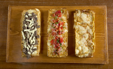Delicious open faced sandwiches