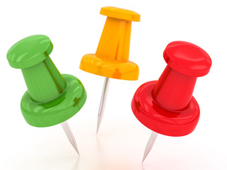 colored pushpins