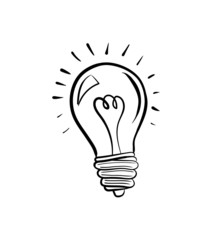 Light bulb vector