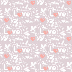 seamless pattern with lovely motives