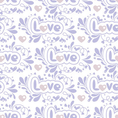 seamless pattern with lovely motives
