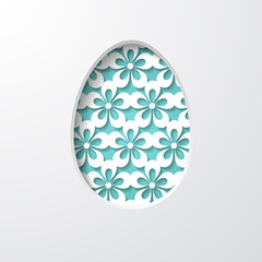 template of the Easter greeting card