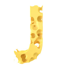 Cheese Letter J