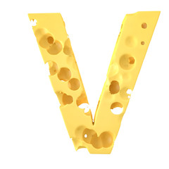 Cheese Letter V