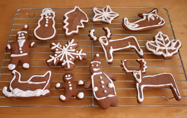 Christmas cookies decorating