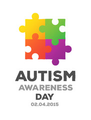 Autism awareness design vector