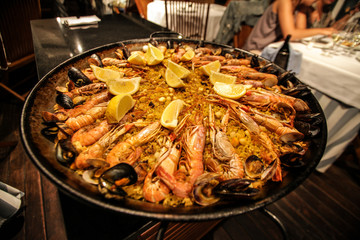 Traditional Paella in Barcelona, Spain