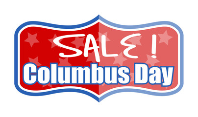 Vector Columbus Day Sale Banner