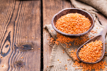 Heap of Red Lentils