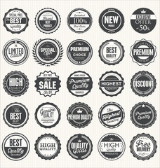 Premium, quality retro vintage labels collection