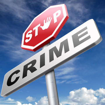 stop crime sign