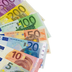 Geldfächer aus Euro Banknoten