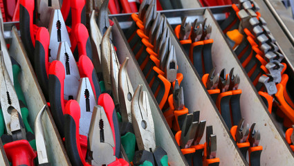 pincers and cutters for sale in hardware store
