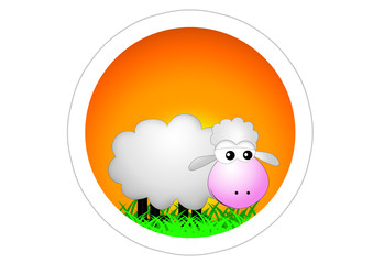 Autoaufkleber / Sticker / Schaf