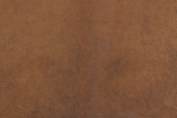 Brown leather texture closeup