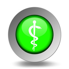Medical Symbol. Emergency Icons. Green Set