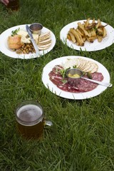 Brunch in the grass in San Francisco