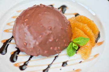 chocolate and orange croissant